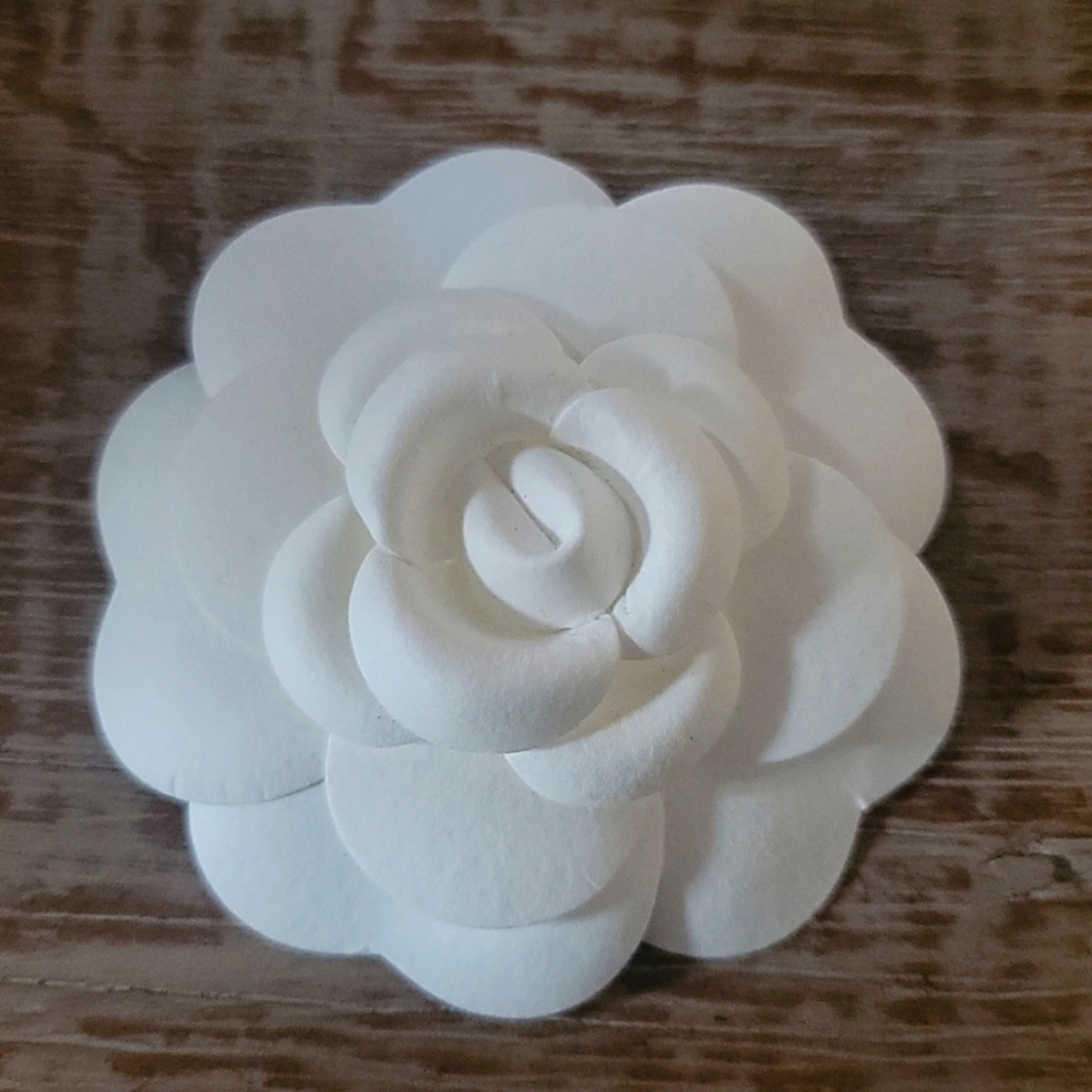 Chanel White Flower Decor